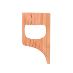 赤杉杢香狭間(コウザマ)透彫り持送り板