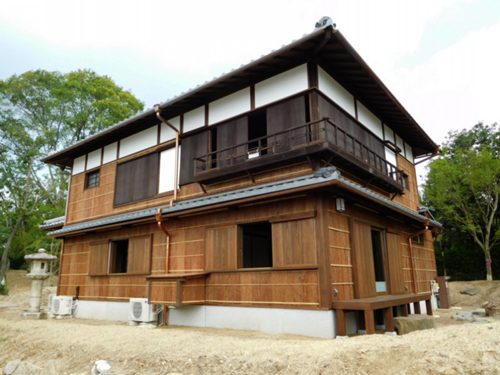 茶室材料　仁和寺松林庵　修復工事